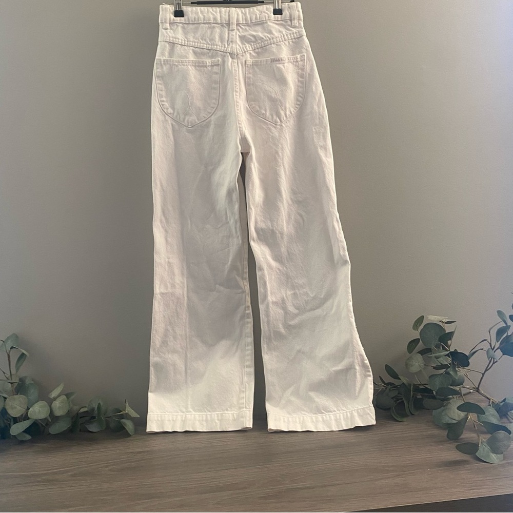Old Mate White High Rise Wide-Leg Jeans ROLLA - Picture 3 of 8